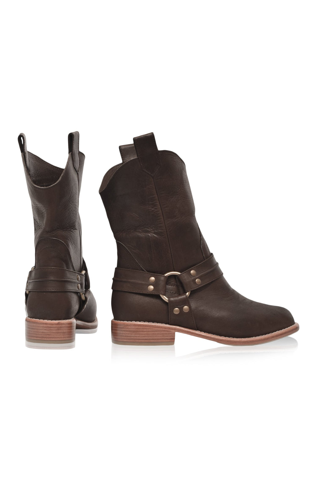Cali Pull-On Leather Boots