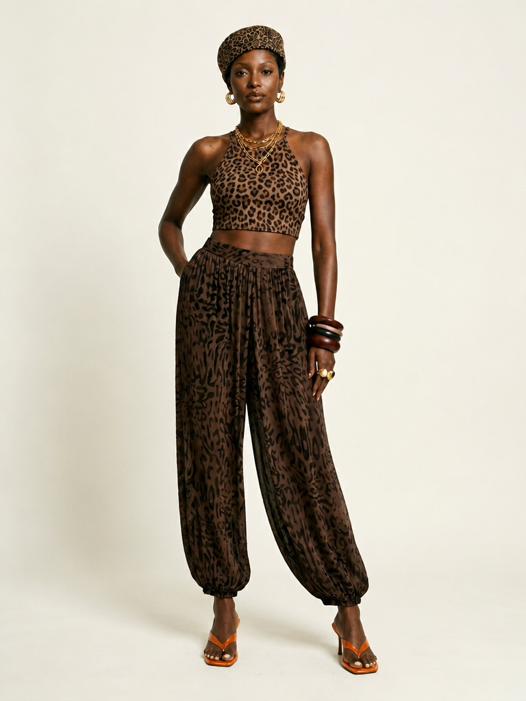 Wild Heart Leopard Lantern Pants