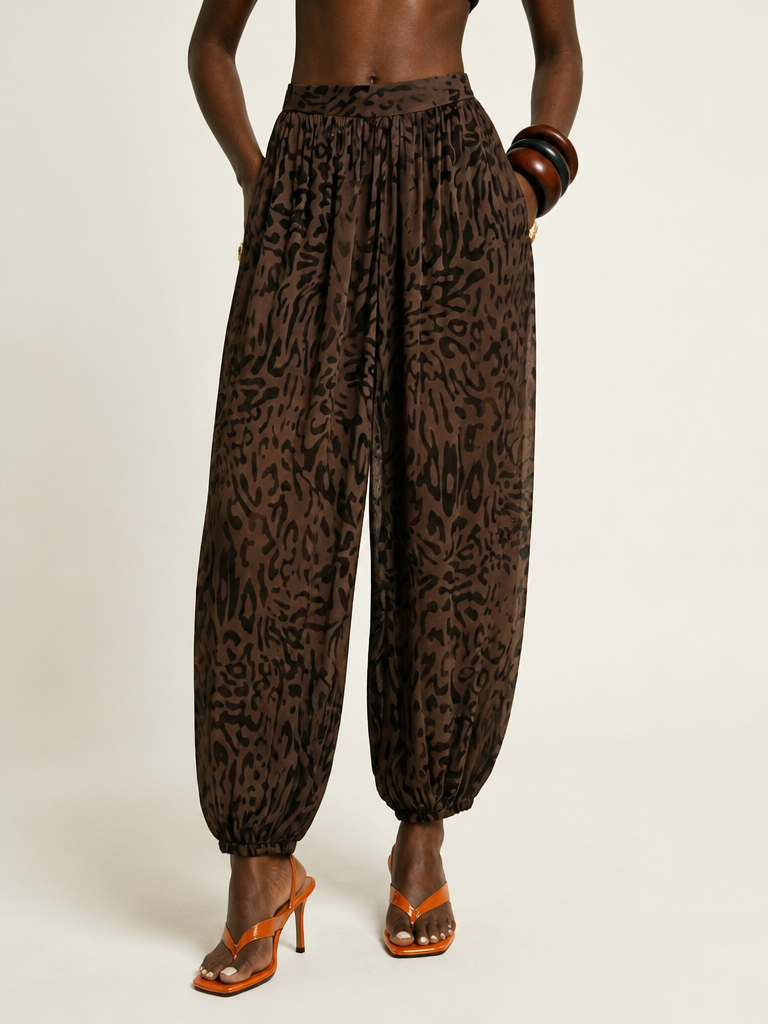Wild Heart Leopard Lantern Pants