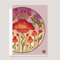 Field of Poppies | Batik Art Greeting Card