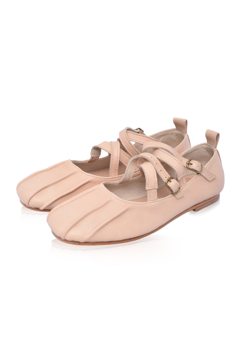 Obsession Criss-Cross Round Toe Flats