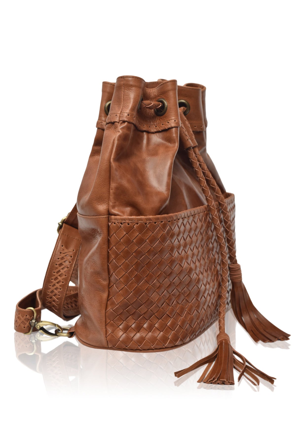 Ocean Alley Convertible Leather Backpack