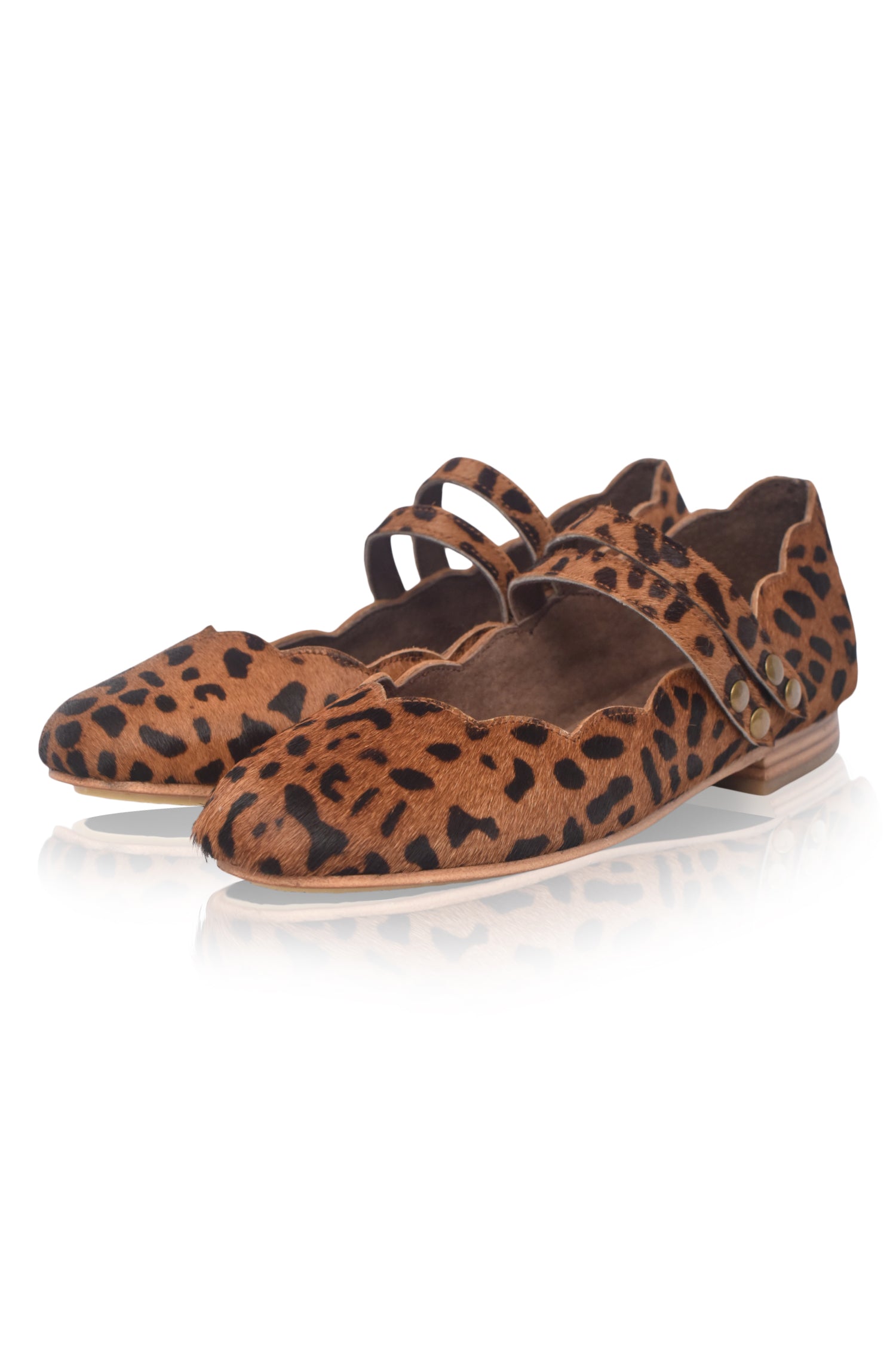 Daydream Animal Print Mary Jane Flats