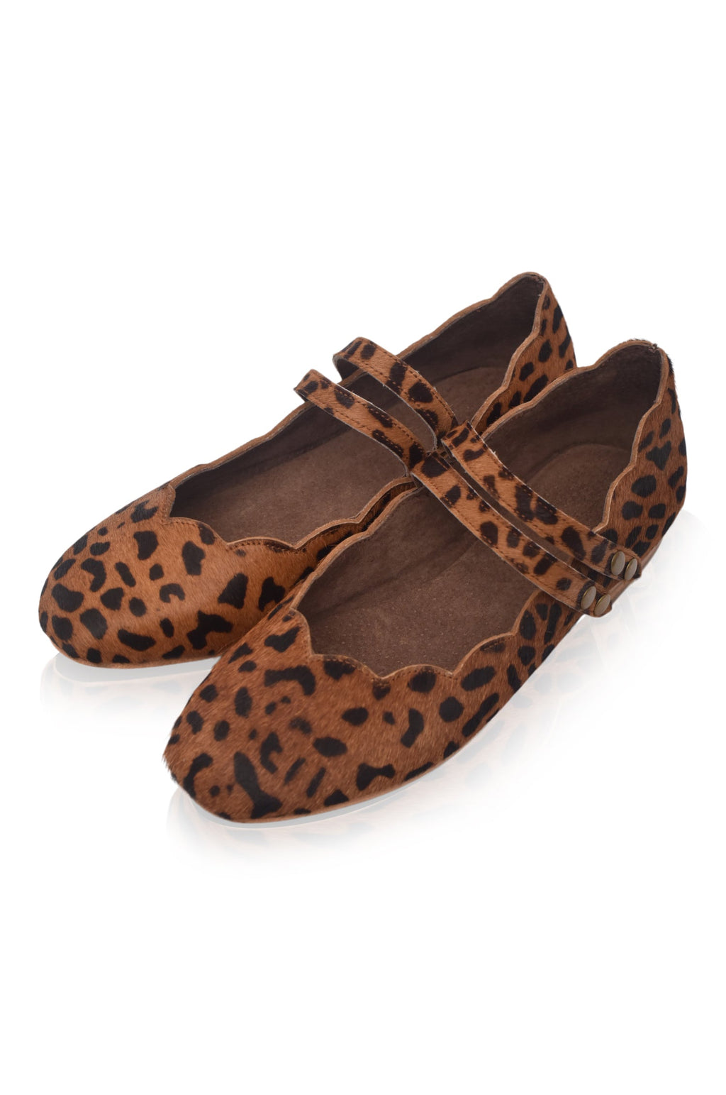 Daydream Animal Print Mary Jane Flats