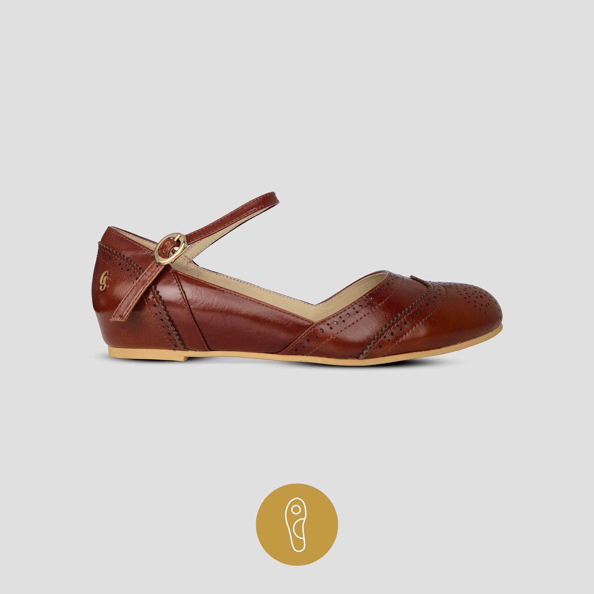 Dorian (Noisette) with Biomechanical Insole