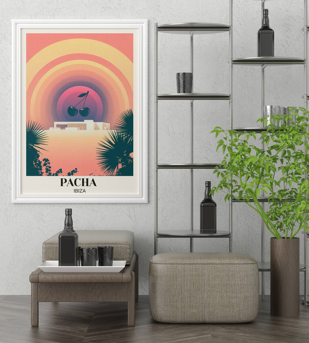Pacha Ibiza "The Dreamscape" | Ethereal Retro-Futurist Sunset Art Print