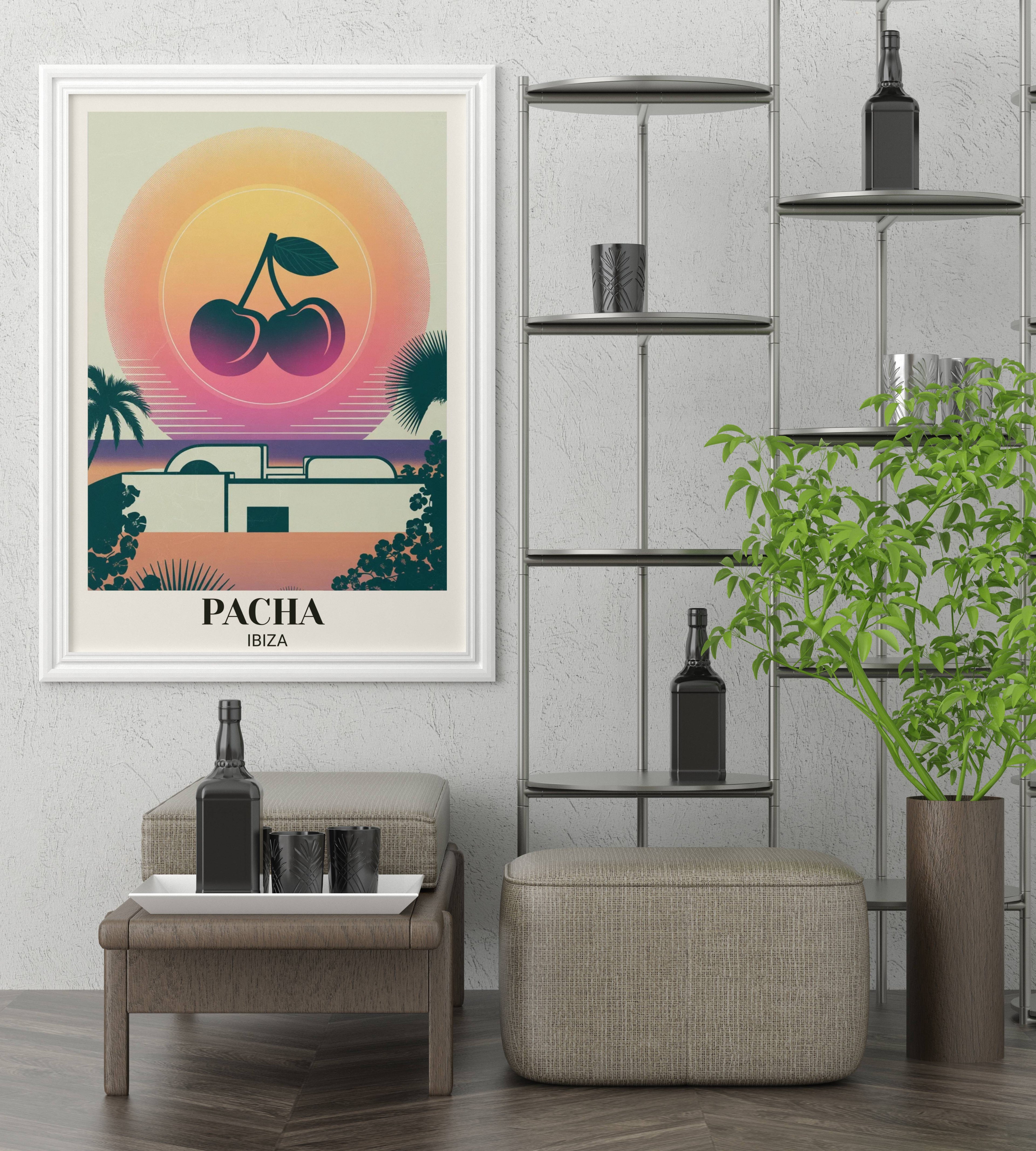 Pacha Ibiza "The Icon" | Retro-Futurist Nightclub Dreamscape Art Print