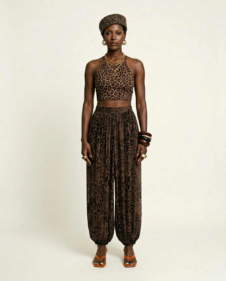 Wild Heart Leopard Lantern Pants